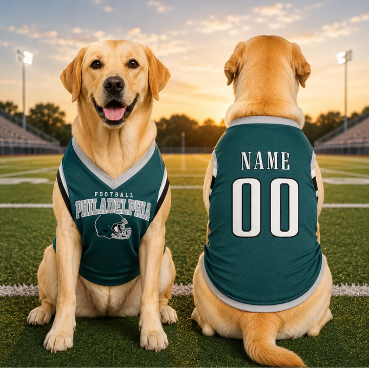Custom Dog Football Jersey Personalized 13