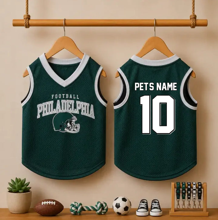 Custom Dog Football Jersey Personalized 12
