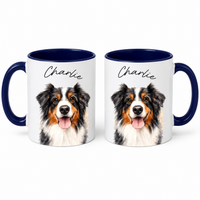 Custom Pet Portrait Mug, Mix of Oil Painting & Watercolor Style, Personalized Dog Cat Photo Coffee Cup, Pet Lover Gift