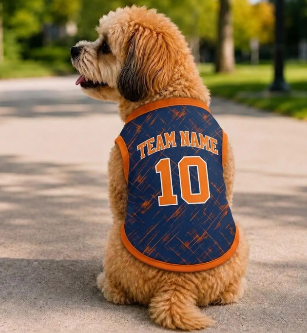 Custom Name & Number Pet Basketball Jersey, Personalized Dog Sports Tank Top, Cat Hoops Uniform , Puppy Fan Apparel