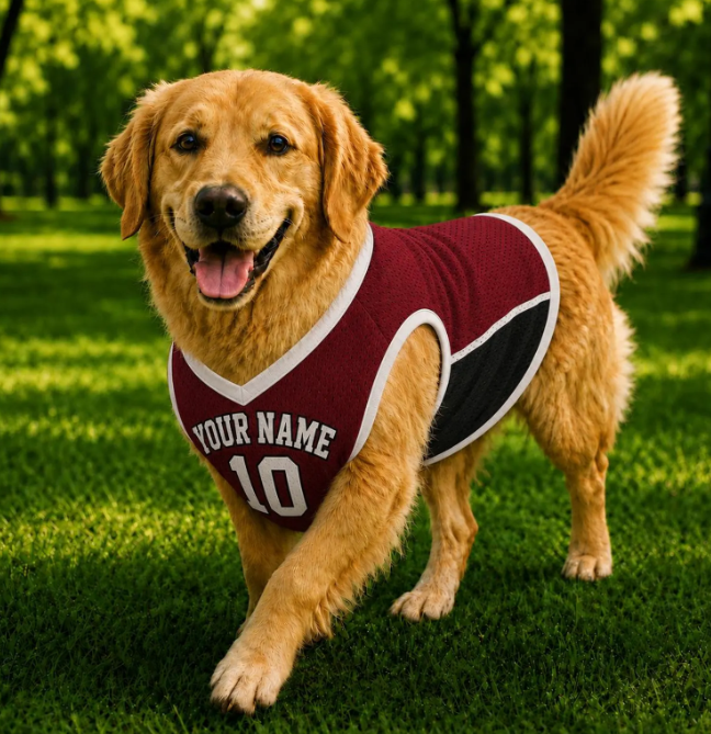 Custom Pet Basketball Jersey, Personalized Dog Cat Shirt, Name and Number Sports Outfit for Dog, Basketball Jersey for Pet Birthday Gift