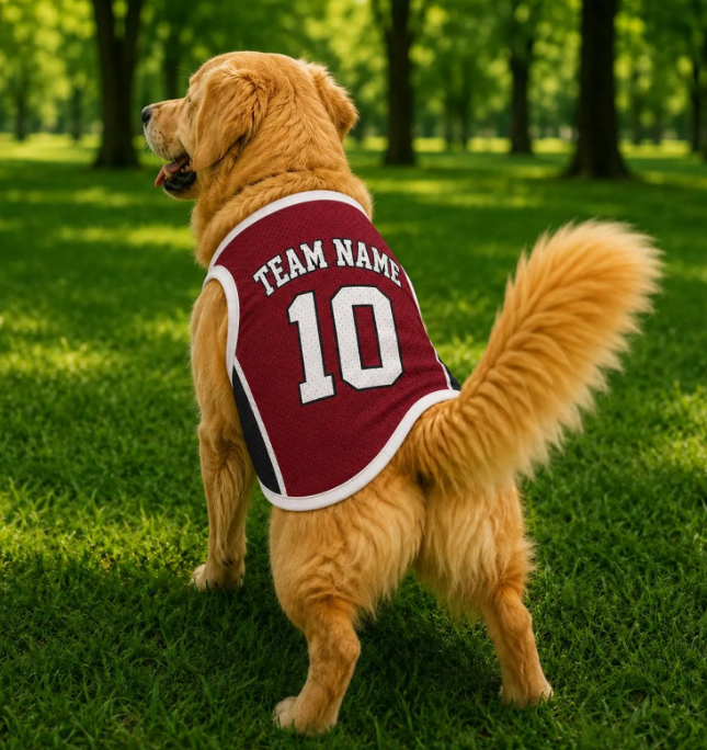 Custom Pet Basketball Jersey, Personalized Dog Cat Shirt, Name and Number Sports Outfit for Dog, Basketball Jersey for Pet Birthday Gift