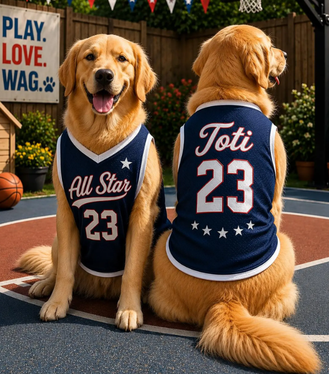 Custom Pet Jersey, Personalized Pet Shirt, Sports Fan Pet Apparel