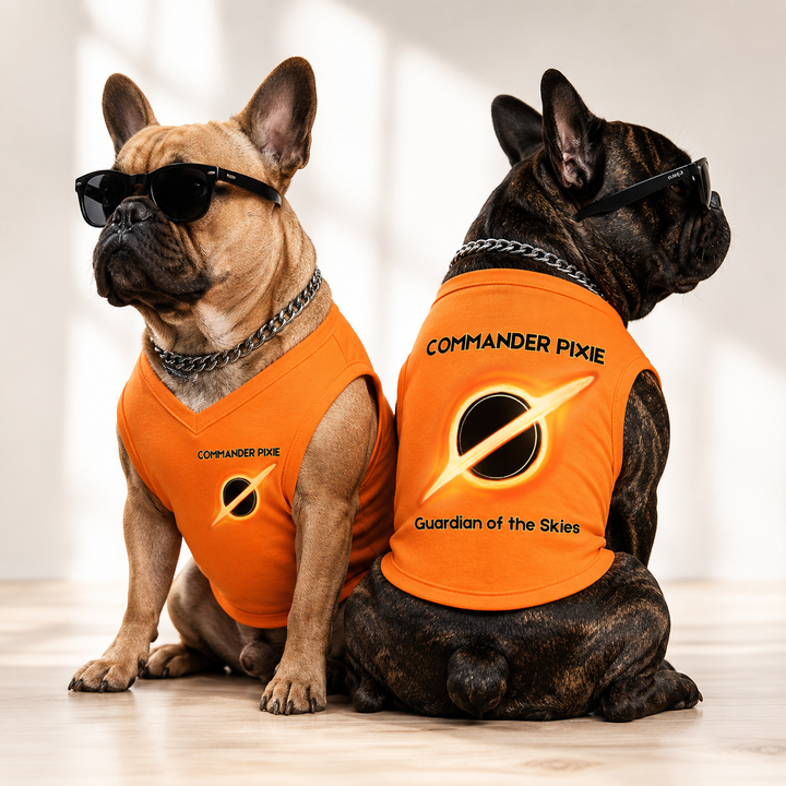 Custom V-Neck Dog Shirt | Personalized Pet Clothing with Logo, Graphics, Pictures & Dog Name , Unique Gift for Dog Lovers