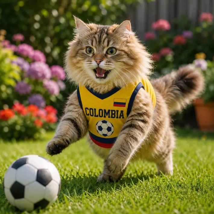 Personalized Colombia Pet Soccer Jersey, Soccer Outfit for Dogs Cats, Colombia Football Shirt Name Number, Cute Puppy Sportswear
