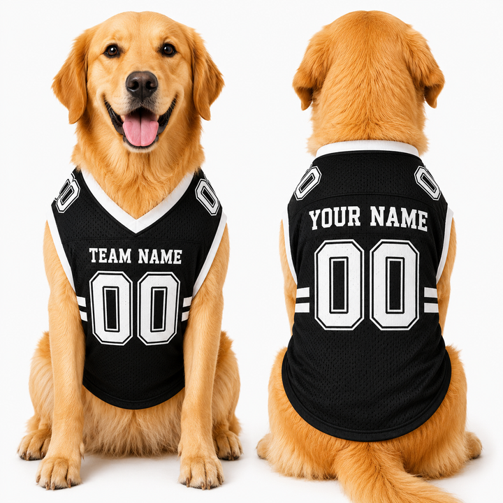 Personalized Dog Football Jersey, Custom Pet Jersey with Name & Number, Sports Team Dog Shirt, Football Dog Apparel, Game Day Pet Outfit