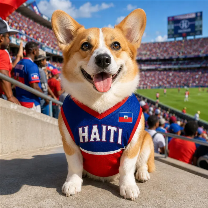 Personalized Haiti Pet ersey - Custom Name Number Soccer Jersey For Dog, Cat - Football Fan Shirt