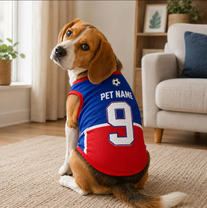 Personalized Haiti Pet ersey - Custom Name Number Soccer Jersey For Dog, Cat - Football Fan Shirt