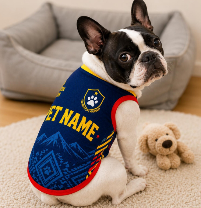 Personalized Pet Jersey, Custom Dog Jersey With Name And Number, Custom Pet Shirt, Sports Style Pet Clothing, Dog Cat Apparel Gift