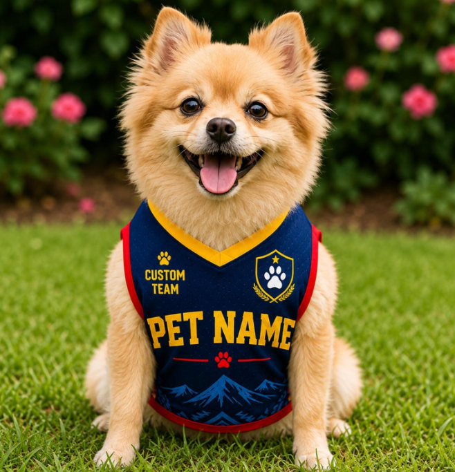 Personalized Pet Jersey, Custom Dog Jersey With Name And Number, Custom Pet Shirt, Sports Style Pet Clothing, Dog Cat Apparel Gift