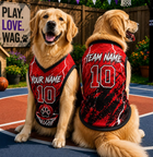 Custom Dog Basketball Jersey, Personalized Pet Shirt, Dog Name and Number Outfit, Sports Fan Puppy Apparel, Gift for Dog Lovers