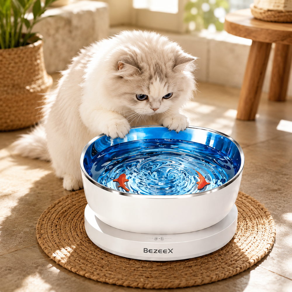 Smart Magnetic Cat Water Fountain, 0.8l/27oz Sensor-Activated Smart Bezeex™️
