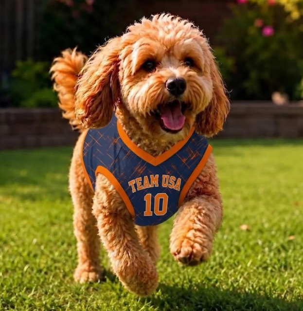 Custom Name & Number Pet Basketball Jersey, Personalized Dog Sports Tank Top, Cat Hoops Uniform , Puppy Fan Apparel