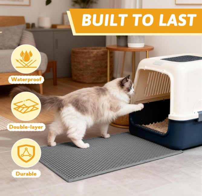CleanPaws™ Waterproof Double-Layer Litter Mat