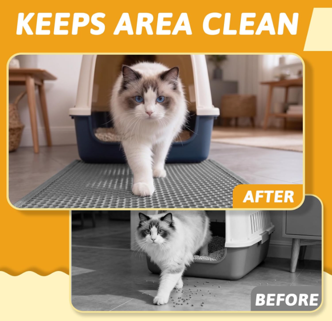 CleanPaws™ Waterproof Double-Layer Litter Mat