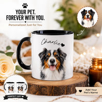Custom pet portrait mug - your pet forever with you